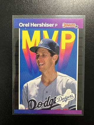 Orel Hershiser 1989 Donruss MVP Insert #BC-4 Baseball Card