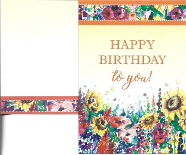 Brand New Never Been Used Birthday Greeting Card With Matching Evelope Envelope