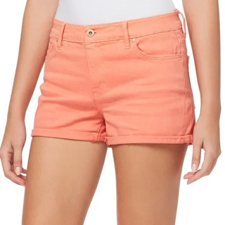 WOMEN'S JESSICA SIMPSON SHORTS FOREVER LOW RISE WOMENS SIZE 27 JEAN SHORTS CORAL