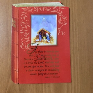 Bible Shaped Christmas Card 