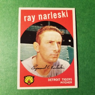 1959 - TOPPS EXMT/ NRMT  BASEBALL CARD NO. 442 - RAY NARLESKI - TIGERS