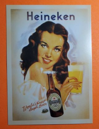 Heineken Beer Postcard