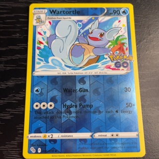 STAGEI Wartortle Evolves from Squirtle Pokemon reverse holo