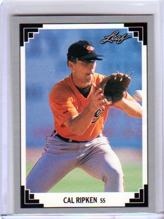 Cal Ripken, Jr., 1991 Leaf Card #430, Baltimore Orioles, (L5