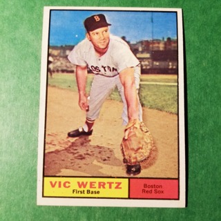 1961 - TOPPS BASEBALL CARD NO. 340 - VIC WERTZ - RED SOX