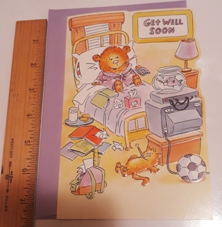 Cute Get Well Card with Envelope 