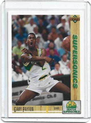 1991 UPPER DECK GARY PAYTON CARD