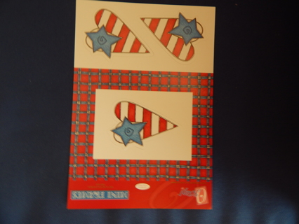 SCRAPBOOKING EMBELLISHMENTS~ 4th of JULY themed ~Frame & inserts!    (NEW)