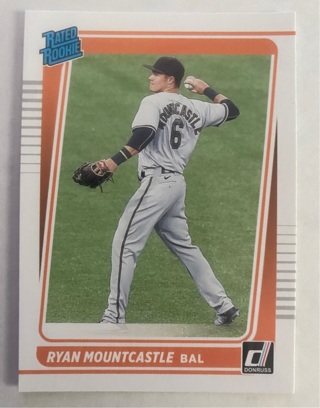 2021 Donruss Rated Rookie Ryan Mountcastle Baltimore Orioles 