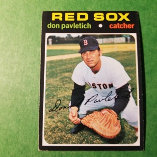 1971 Topps Vintage Baseball Card # 409 - DON PAVLETICH - RED SOX - NRMT+