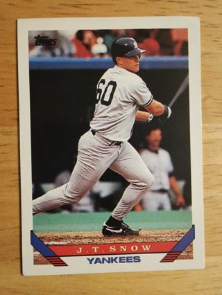 93 Topps Gold J. T. Snow #422