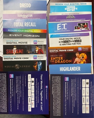 Lot of 14 Digital Codes