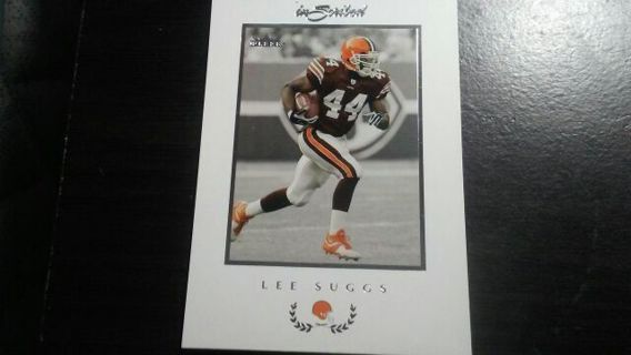 2004 FLEER INSCRIBED LEE SUGGS CLEVELAND BROWNS FOOTBALL CARD# 16l