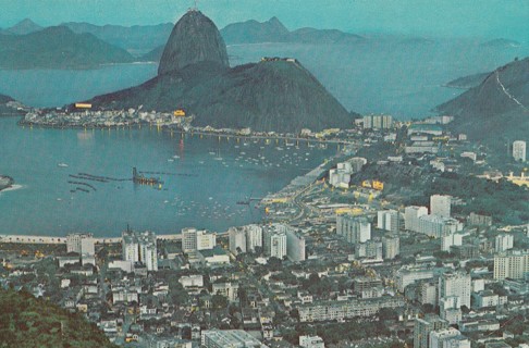 Vintage Unused Postcard: j: Sugarloaf Mountain, Rio De Janeiro