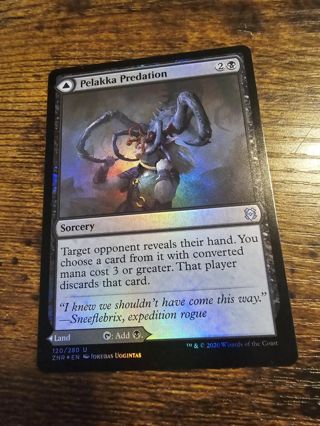 Magic the gathering mtg Pelakka Predation foil card Zendikar Rising