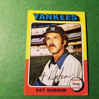 1975 - TOPPS BASEBALL CARD NO. 44 - PAT DOBSON - YANKEES