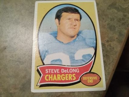 1970 TOPPS STEVE DELONG CHARGERS FOOTBALL CARD# 49