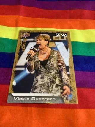 WWE Upper Deck 2022 All Elite AEW Collectible Wrestling Card #93 Vickie Guerrero 