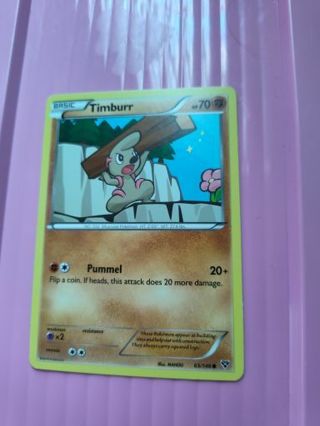 Timburr Pokemon Card