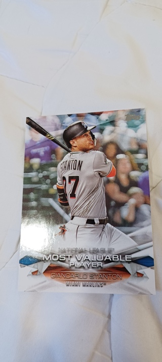 18 Topps Giancarlo Stanton MVP insert