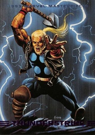 THUNDERSTRIKE #73 card; ‘93 Fleer MARVEL MASTERPIECES