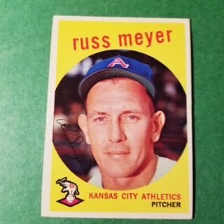 1959 - TOPPS BASEBALL CARD NO. 482 - RUSS MEYER - A'S