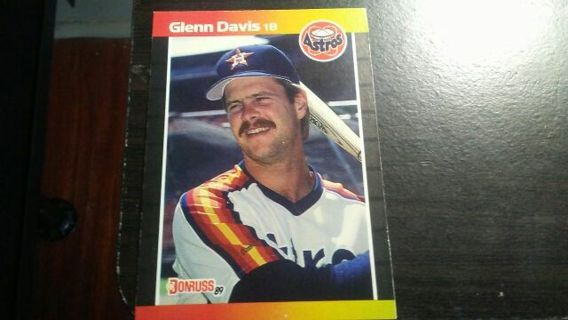1989 DONRUSS GLENN DAVIS HOUSTON ASTROS BASEBALL CARD# 236