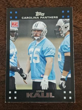 2007 Topps RC Football trading card.