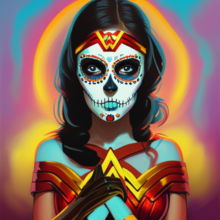 Listia Digital Collectible: Sugar Skull Wonder Woman