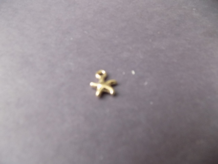 goldtone small starfish charm