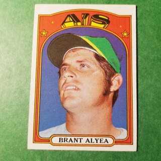 1972 - TOPPS BASEBALL CARD NO. 383- BRANT ALYEA - A'S