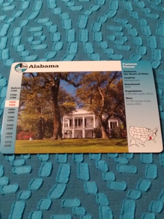 Grolier Story of America Card - Alabama