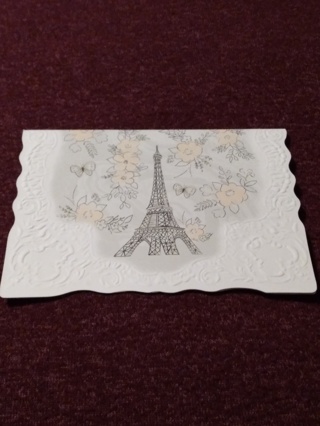 Floral-Lace Scalloped Notecard
