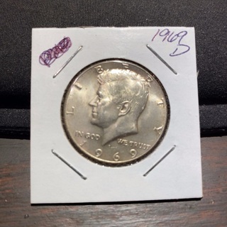 1969 D KENNEDY HALF DOLLAR 