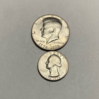 Bicentennial Half Dollar 50c Quarter 25c Coins!