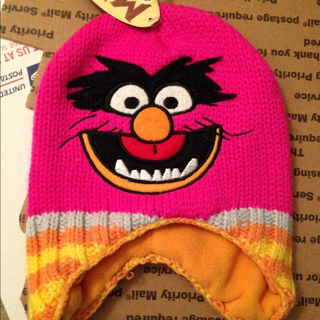 NEW The MUPPETS " Animal " Knit Beanie Youth Hat NWT Kid's Children's Cap FREE SHIPPING 