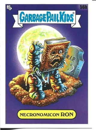 2022 Topps Garbage Pail Kids Necronomicon Ron Sticker From the Book worms Set 