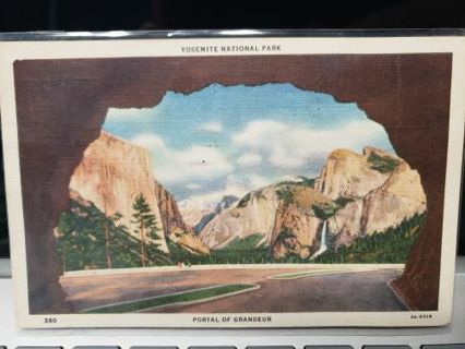 1936 Vintage Yosemite National Park post card