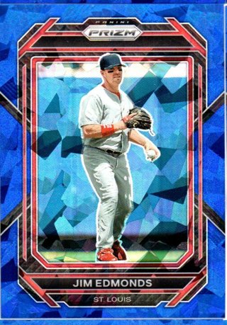 2023 Panini Prizm Jim Edmonds Blue Ice