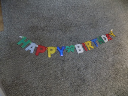 Happy Birthday Garland for party decoration