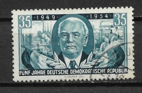 1955 DDR Sc225 35pf Pres. Wilhelm Pieck CTO