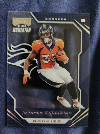 2021 Panini Chronicles Playoff Momentum Rookies Javonte Williams