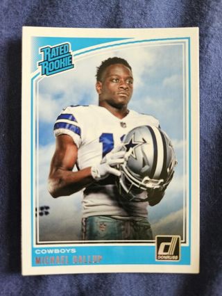 2018 Donruss Rated Rookie Michael Gallup