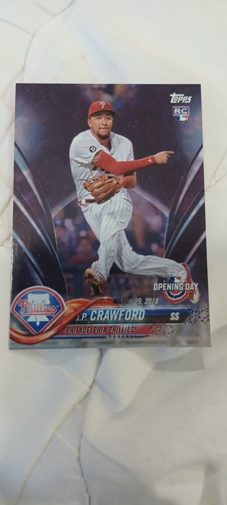 18 Topps Opening Day JP Crawford RC Purple 