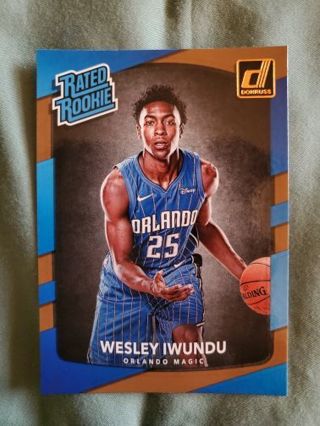 2017-18 Donruss Rated Rookie Wesley Iwundu