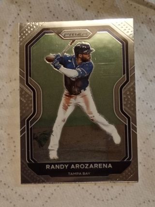 Tampa Bay Ray's Randy Arozarena Chrome Baseball Card