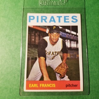 1964 - TOPPS BASEBALL CARD NO. 117 - EARL FRANCIS - PIRATES - EXMT+