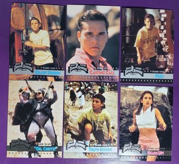 6 Power Rangers 1995 Cards