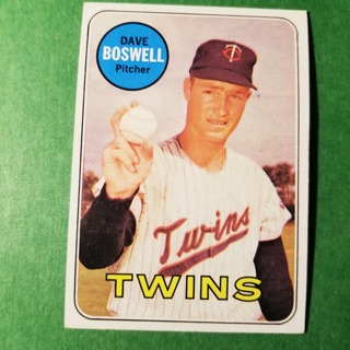 1969 - TOPPS BASEBALL CARD NO. 459 - DAVE BOSWELL - TWINS