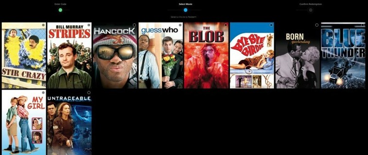 Pick One Sony Movie Buff Pass HD/4K digital movie code - Updated April 1